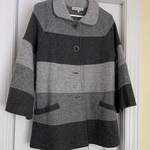 A-line light weight wool jacket